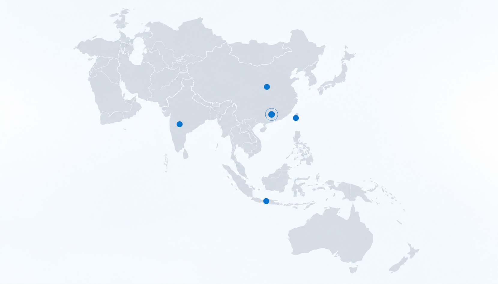 ISM supply network across China, India, Taiwan and Indonesia